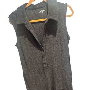YEAR OF OURS weekend terry romper - charcoal gray Size S